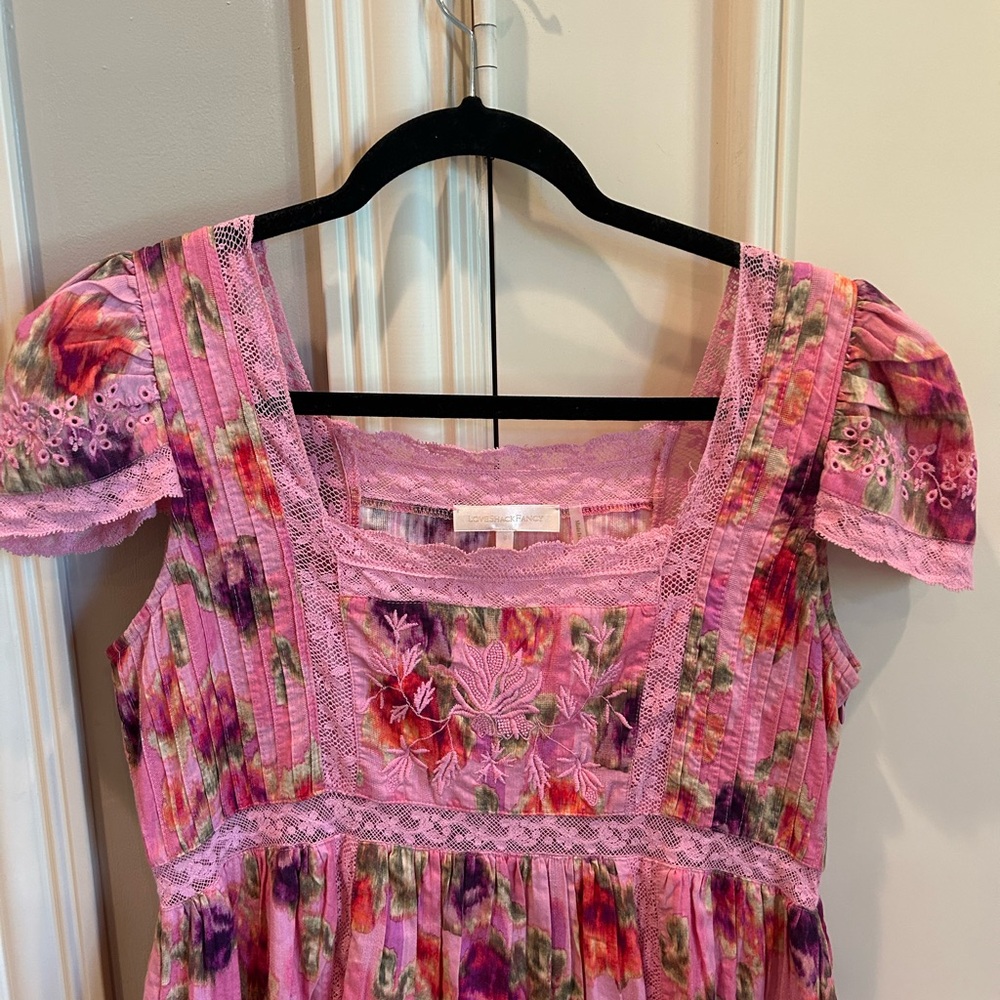 LoveShackFancy Wild Pink Nutmeg Dress - Picture 5 of 12